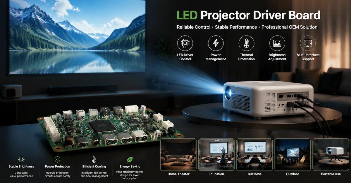 LED Projector Driver Board Manufacturer: OEM Guide for Reliable Projection Electronics