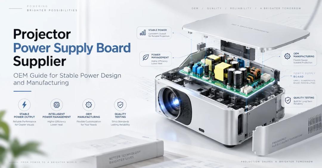 Projector Power Supply Board Supplier: OEM Guide for Stable Power Design and Manufacturing