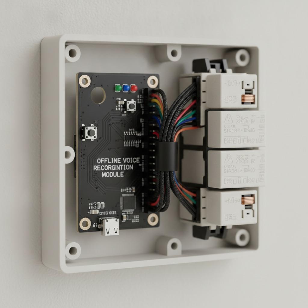 Smart Home Voice Module for Offline Voice-Control Switches