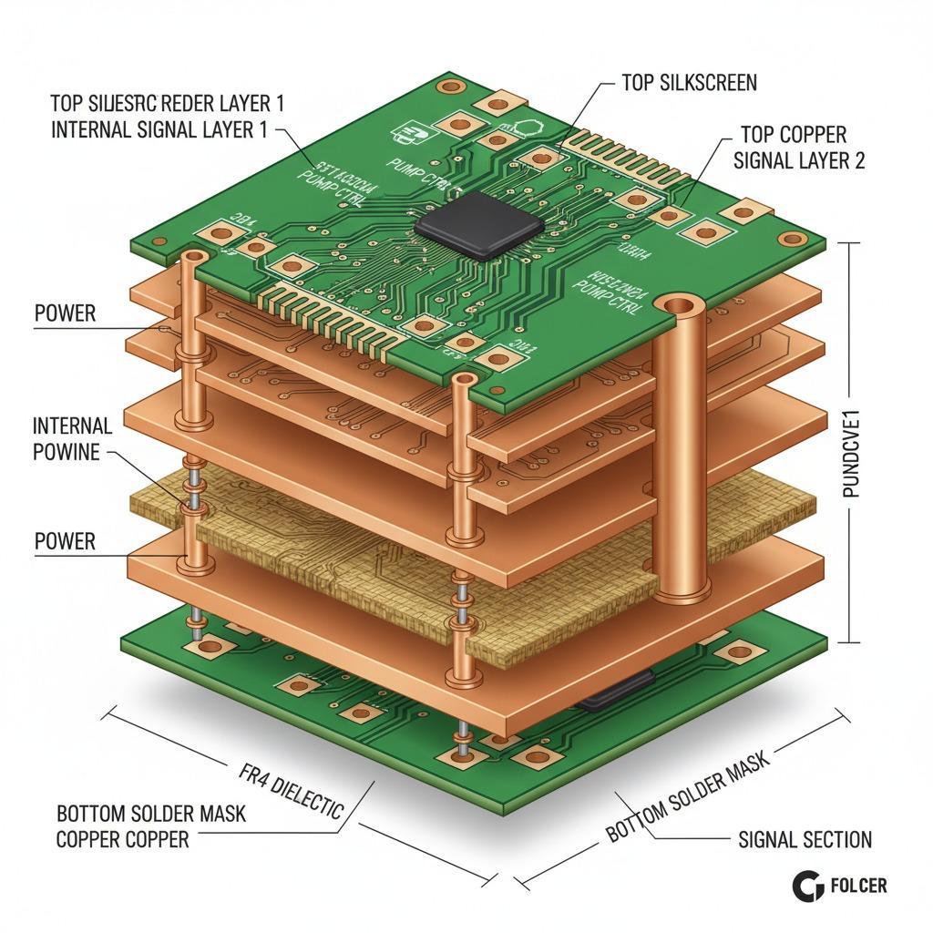FR4 Stable Circuit PCB for Pump and Water Control Boards