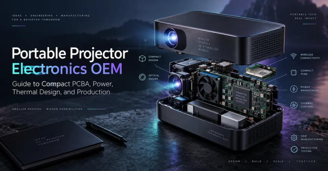 Portable Projector Electronics OEM: Guide to Compact PCBA, Power, Thermal Design, and Production