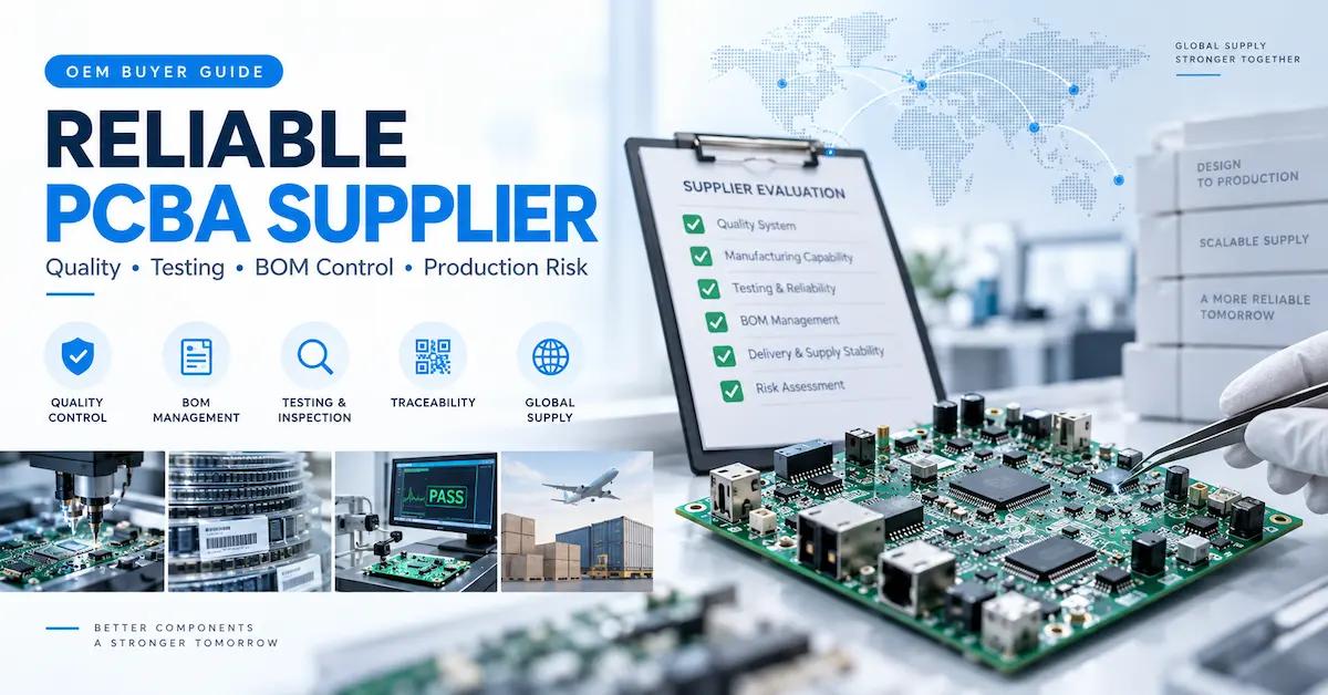 Reliable PCBA Supplier Selection Guide for OEM Electronics: Quality, Testing, BOM Control, and Production Risk
