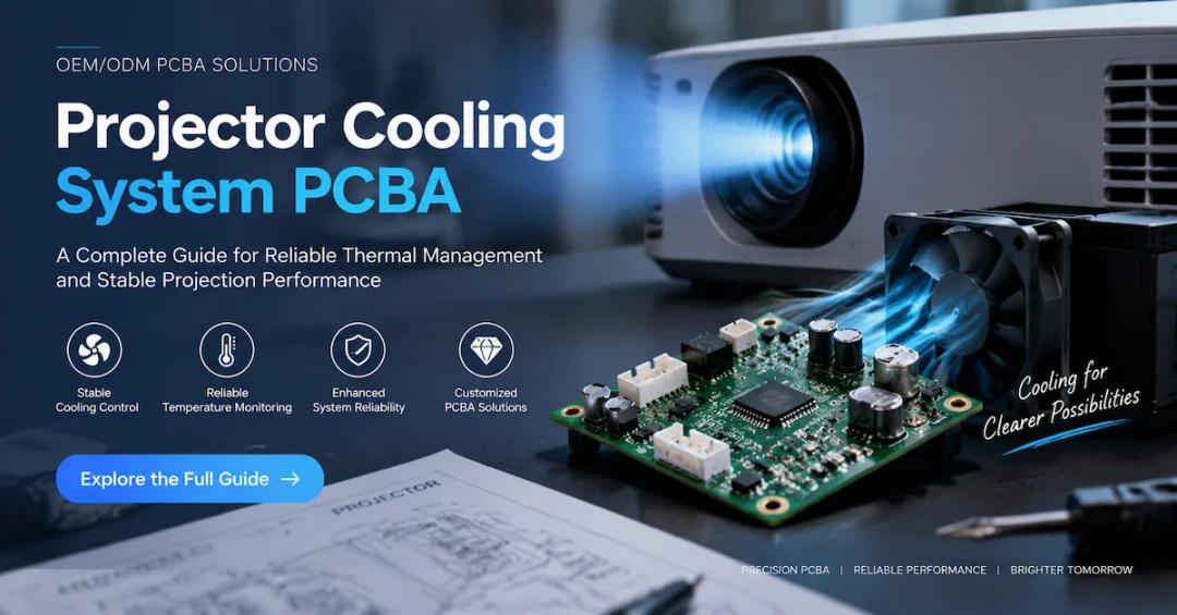 Projector Cooling System PCBA: OEM Guide to Fan Control, Sensors, and Production Testing
